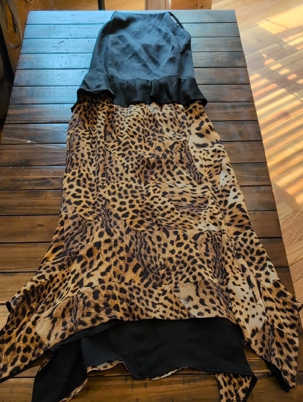 Juan Carlos Obando Leopard Halter Top Dress Barney's New York - Picture 3 of 10